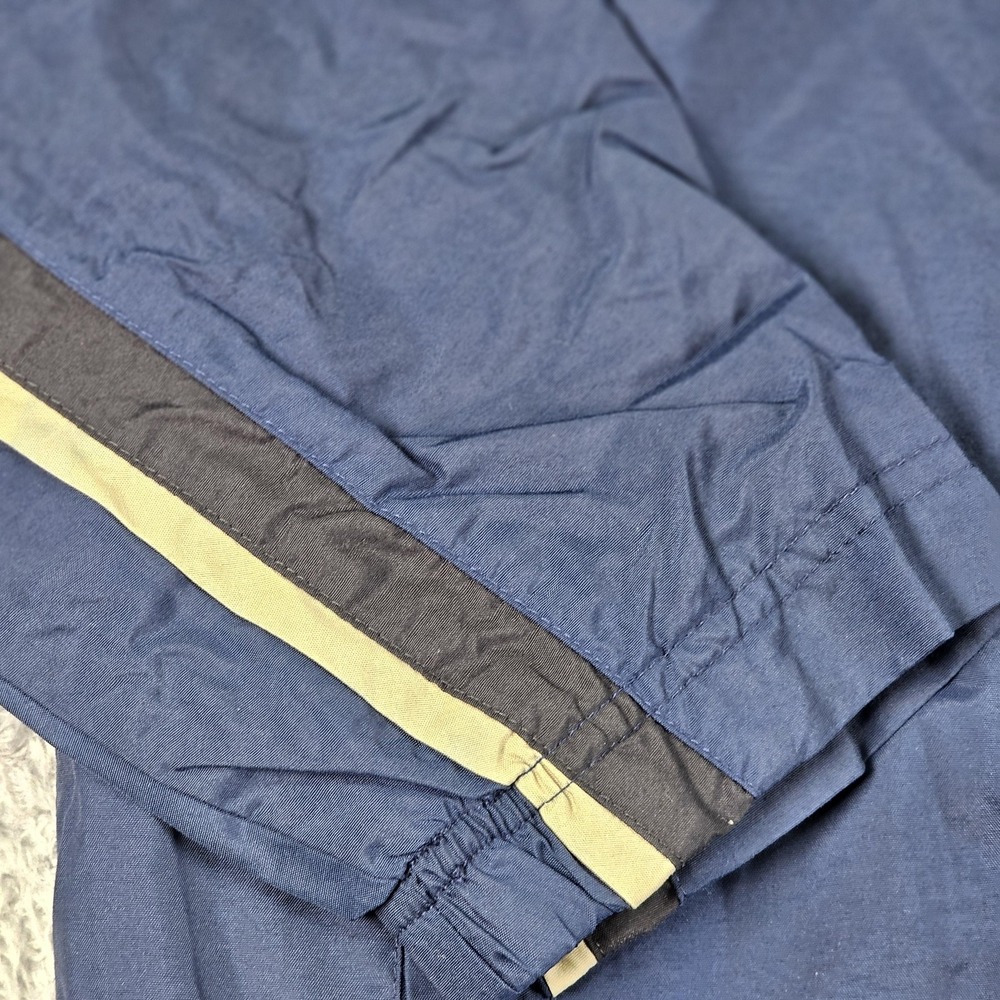 Nike Jacket Mens Large Navy Blue Windbreaker Full Zip Lined Stripe Swoosh Track - Picture 4 of 13